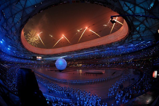 Olympijský stadion Peking - zahajovací ceremoniál